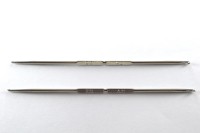 Крючок для вязания двусторонний 2,0/4,0мм, длина 130мм, никель, Maxwell, 1008-014, 1шт