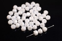Бусины Hill beads 6мм, отверстие 0,5мм, цвет 03000/21402 белоснежный, 722-016, 10г (около 45шт)