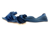 Лента шелковая Шибори, ширина 12см, цвет №112 синий, 20см