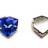 Кристалл Триллиант в оправе 12мм, цвет blue/серебро, стекло, 43-326, 1шт - Кристалл Триллиант в оправе 12мм, цвет blue/серебро, стекло, 43-326, 1шт