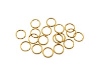 Кольца соединительные 6х0,7мм, разъёмные, латунь, позолота, 18k позолота, 13-199, 1г (около 18шт)