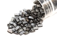 Бисер японский MIYUKI Half TILA #55105 Crystal Chrome Full Matted, матовый непрозрачный, 5 грамм
