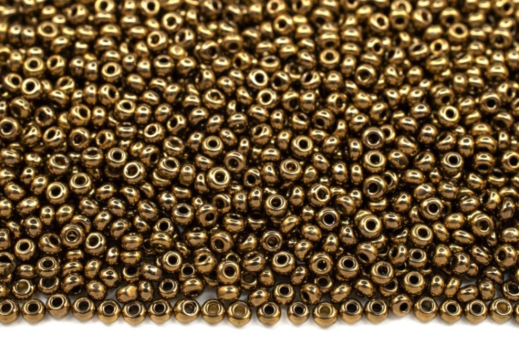 Бисер чешский PRECIOSA Граненый Шарлотта 13/0 59142 бронзовый непрозрачный металлик, около 10 грамм Бисер чешский PRECIOSA Граненый Шарлотта 13/0 59142 бронзовый непрозрачный металлик, около 10 грамм