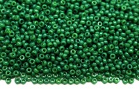 Бисер японский MIYUKI круглый 15/0 #4477 темный зеленый, непрозрачный Duracoat, 10 грамм