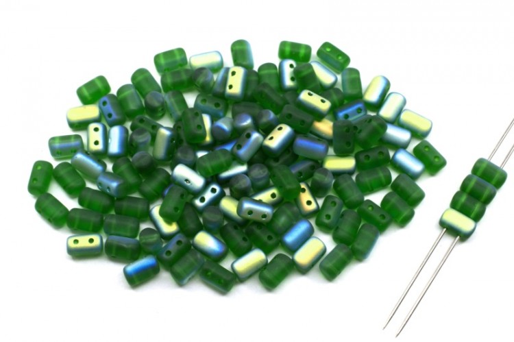 Бусины Rulla 3х5мм, отверстие 0,8мм, цвет 50050/28771 Chrysolite АВ матовый, 711-081, 10г (около 100шт) Бусины Rulla 3х5мм, отверстие 0,8мм, цвет 50050/28771 Chrysolite АВ матовый, 711-081, 10г (около 100шт)