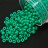 Бисер чешский PRECIOSA круглый 6/0 16А58М матовый зеленый непрозрачный, 50г - Бисер чешский PRECIOSA круглый 6/0 16А58М матовый зеленый непрозрачный, 50г