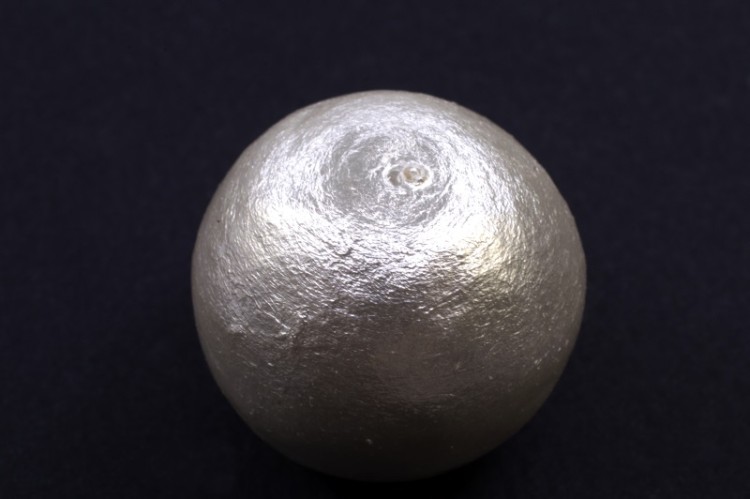 Хлопковый жемчуг Miyuki Cotton Pearl 25мм, цвет White, 744-017, 1шт Хлопковый жемчуг Miyuki Cotton Pearl 25мм, цвет White, 744-017, 1шт