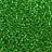Бисер японский MIYUKI круглый 15/0 #0016F зеленый, матовый, серебряная линия внутри, 10 грамм - Бисер японский MIYUKI круглый 15/0 #0016F зеленый, матовый, серебряная линия внутри, 10 грамм