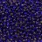 Бисер чешский PRECIOSA круглый 8/0 37100 синий, серебряная линия внутри, квадратное отверстие, 50г - Бисер чешский PRECIOSA круглый 8/0 37100 синий, серебряная линия внутри, квадратное отверстие, 50г