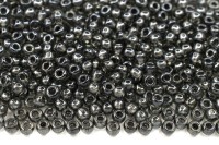 Бисер японский TOHO круглый 11/0 #0282 хрусталь/стальной, окрашенный изнутри, 10 грамм
