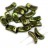 Бусины Bow beads 3,5х15мм, два отверстия 0,8мм, цвет 23980/14495 зеленый блестящий, 729-005, около 10г (около 12шт) - Бусины Bow beads 3,5х15мм, два отверстия 0,8мм, цвет 23980/14495 зеленый блестящий, 729-005, около 10г (около 12шт)