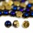 Бусины Hill beads 8мм, отверстие 0,5мм, цвет 23980/98548 California Blue, 722-027, около 10г (около 24шт) - Бусины Hill beads 8мм, отверстие 0,5мм, цвет 23980/98548 California Blue, 722-027, около 10г (около 24шт)