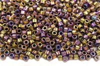 Бисер японский MIYUKI Delica цилиндр 11/0 DB-0541 палладий/золото, 5 грамм