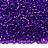 Бисер японский MIYUKI круглый 11/0 #1344 фиолетовый, серебряная линия внутри, 10 грамм - Бисер японский MIYUKI круглый 11/0 #1344 фиолетовый, серебряная линия внутри, 10 грамм