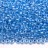 Бисер чешский PRECIOSA круглый 10/0 38665 прозрачный, голубая линия внутри, 1 сорт, 50г - Бисер чешский PRECIOSA круглый 10/0 38665 прозрачный, голубая линия внутри, 1 сорт, 50г