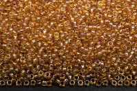 Бисер японский TOHO круглый 15/0 #0162B топаз, радужный прозрачный, 10 грамм