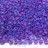Бисер японский TOHO круглый 11/0 #0252F морская вода/фиолетовый матовый, окрашенный изнутри, 10 грамм - Бисер японский TOHO круглый 11/0 #0252F морская вода/фиолетовый матовый, окрашенный изнутри, 10 грамм