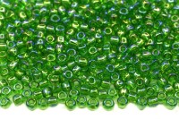 Бисер японский TOHO круглый 11/0 #0167 перидот, радужный прозрачный, 10 грамм
