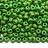 Бисер чешский PRECIOSA круглый 6/0 53800 зеленый с желтой полоской, непрозрачный, 50г - Бисер чешский PRECIOSA круглый 6/0 53800 зеленый с желтой полоской, непрозрачный, 50г