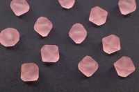 Бусины биконусы хрустальные 6мм, цвет LIGHT ROSE MATT, 747-027, 10шт