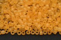 Бисер японский TOHO круглый 8/0 #0002F светлый топаз, матовый прозрачный, 10 грамм