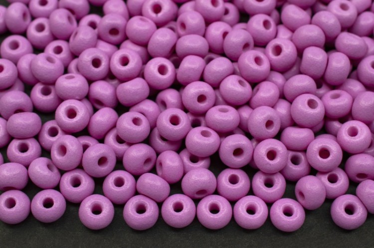 Бисер чешский PRECIOSA круглый 6/0 22m12 матовый лаванда, PermaLux, 50г Бисер чешский PRECIOSA круглый 6/0 22m12 матовый лаванда, PermaLux, 50г