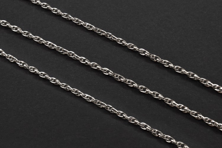 Цепочка для бижутерии звено овальное 3х2х0,5мм, цвет стальной, хирургическая сталь, 27-005, 1м Цепочка для бижутерии звено овальное 3х2х0,5мм, цвет стальной, хирургическая сталь, 27-005, 1м