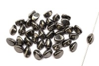 Бусины Pinch beads 5х3мм, отверстие 0,8мм, цвет 23980/27400 хром глянцевый, 755-098, 10г (около 117шт)