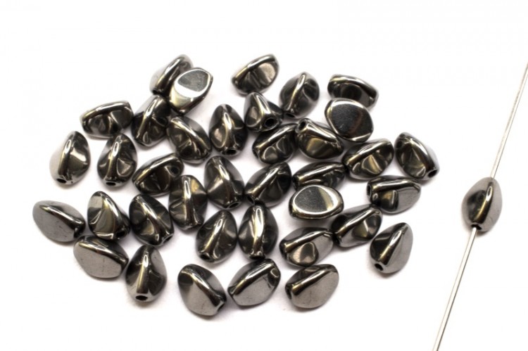 Бусины Pinch beads 5х3мм, отверстие 0,8мм, цвет 23980/27400 хром глянцевый, 755-098, 10г (около 117шт) Бусины Pinch beads 5х3мм, отверстие 0,8мм, цвет 23980/27400 хром глянцевый, 755-098, 10г (около 117шт)