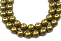 Жемчуг Preciosa Maxima, цвет pearlescent khaki, 10мм, 704-029, 5шт