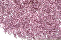 Бисер китайский рубка размер 11/0, цвет 0323 фиолетовый, цветная линия внутри, 450г