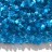 Бисер чешский PRECIOSA сатиновая рубка 9/0 65021 темно-голубой, 50г - Бисер чешский PRECIOSA рубка сатин 9/0 65021 голубой, 50 г