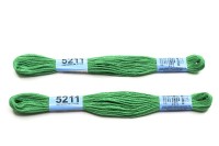 Мулине Gamma, цвет 5211 зеленый, хлопок, 8м, 1шт