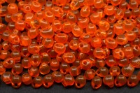 Бисер MIYUKI Drops 3,4мм #0138 оранжевый, прозрачный, 10 грамм