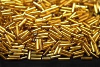 Бисер китайский Стеклярус размер 7мм, цвет 022 коричневый, 450г