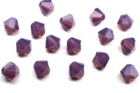 Бусины биконусы хрустальные 5мм, цвет AMETHYST OPAL, 750-011, 10шт