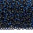 Бисер чешский PRECIOSA круглый 10/0 67100 синий, серебряная линия внутри, квадратное отверстие, 20 грамм - Бисер чешский PRECIOSA круглый 10/0 67100 синий, серебряная линия внутри, квадратное отверстие, 20 грамм
