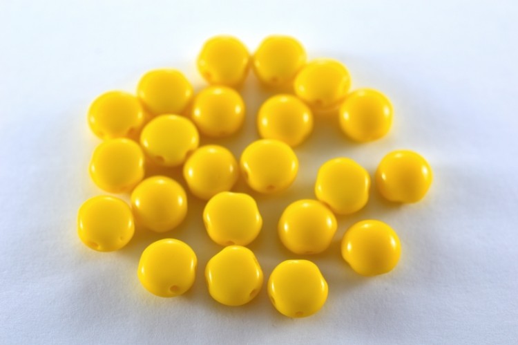 Бусины Candy beads 8мм, два отверстия 0,9мм, цвет 83120 желтый непрозрачный, 705-020, 10г (около 21шт) Бусины Candy beads 8мм, два отверстия 0,9мм, цвет 83120 желтый непрозрачный, 705-020, 10г (около 21шт)