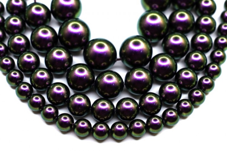 Жемчуг Swarovski 5810 #943 12мм Crystal Iridescent Purple Pearl, 5810-12-943, 1шт Жемчуг Swarovski 5810 #943 12мм Crystal Iridescent Purple Pearl, 5810-12-943, 1шт