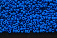 Бисер чешский PRECIOSA круглый 6/0 16А38М матовый синий непрозрачный, 50г