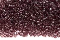Бисер японский MIYUKI Delica цилиндр 11/0 DB-1104 темный аметист, прозрачный, 5 грамм