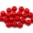 ОПТ Бусины акриловые круглые 8мм, отверстие 2мм, цвет красный, 529-042, 500 грамм - ОПТ Бусины акриловые круглые 8мм, отверстие 2мм, цвет красный, 529-042, 500 грамм