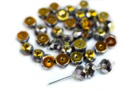 Бусины Hill beads 8мм, отверстие 0,5мм, цвет 23980/28003 серый ирис, 722-025, 10г (около 26шт)