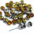 Бусины Hill beads 8мм, отверстие 0,5мм, цвет 23980/28003 серый ирис, 722-025, 10г (около 26шт) - Бусины Hill beads 8мм, отверстие 0,5мм, цвет 23980/28003 серый ирис, 722-025, 10г (около 26шт)