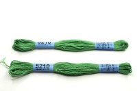 Мулине Gamma, цвет 5210 зеленый, хлопок, 8м, 1шт
