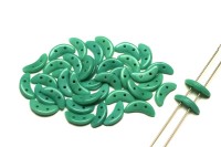 Бусины Crescent beads 10х3мм, цвет 0310-63130 Opaque Turquoise, 708-029, 5г (около 40 шт)