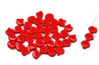 Бусины GINKO 7,5х7,5мм, отверстие 0,8мм, цвет 93200 красный непрозрачный, 710-098, 10г (около 40шт)