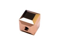 Бусина куб Swarovski 5601 #001 ROGB2 8мм Rose Gold B 2X, 5601-8-001-823, 1шт