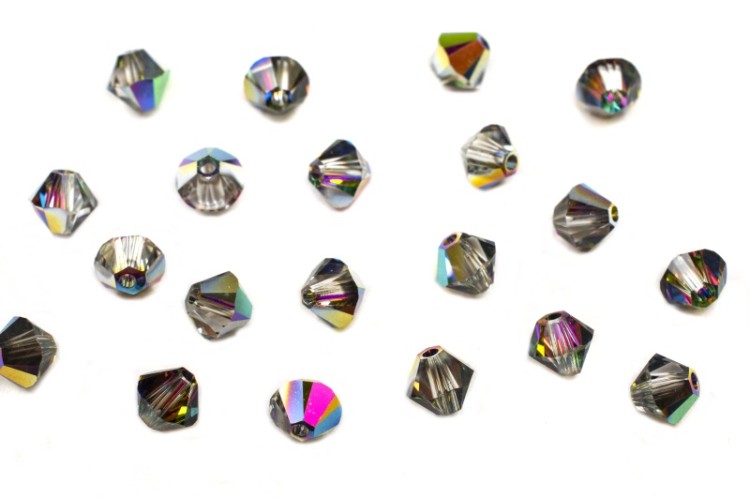 Бусина биконус Swarovski 5328 #001 VM 4мм Crystal Vitrail Medium, 5328-4-001-222, 20шт Бусина биконус Swarovski 5328 #001 VM 4мм Crystal Vitrail Medium, 5328-4-001-222, 20шт