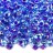 Бисер японский MIYUKI Magatama 4мм #2169 голубой/фуксия, радужный, окрашенный изнутри, 10 грамм - Бисер японский MIYUKI Magatama 4мм #2169 голубой/фуксия, радужный, окрашенный изнутри, 10 грамм